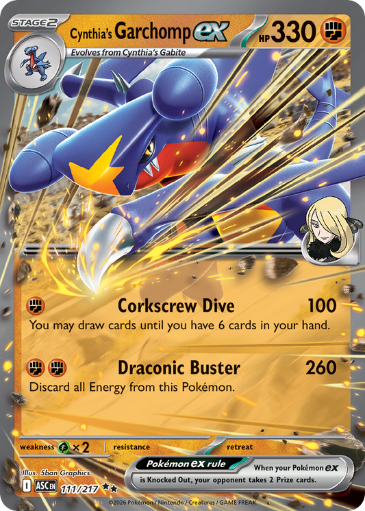 Cynthia's Garchomp ex – Ascended Heroes