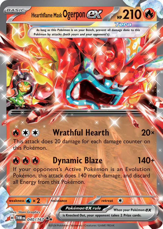 Hearthflame Mask Ogerpon ex – Twilight Masquerade