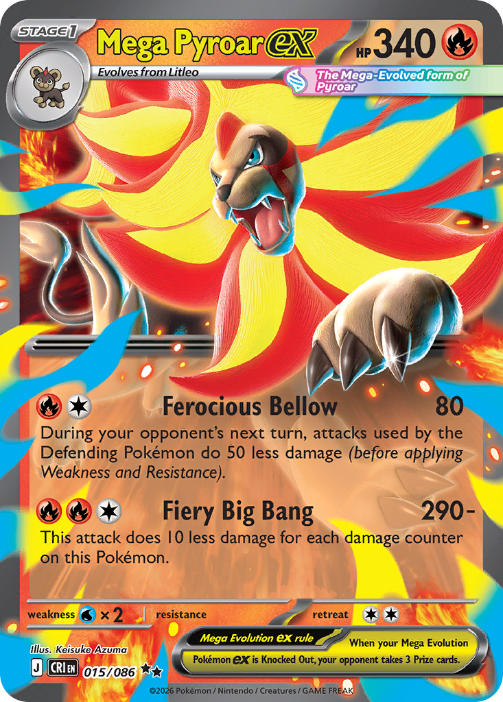 Mega Pyroar ex – Chaos Rising
