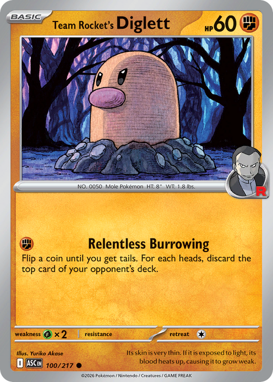 Team Rocket's Diglett – Ascended Heroes