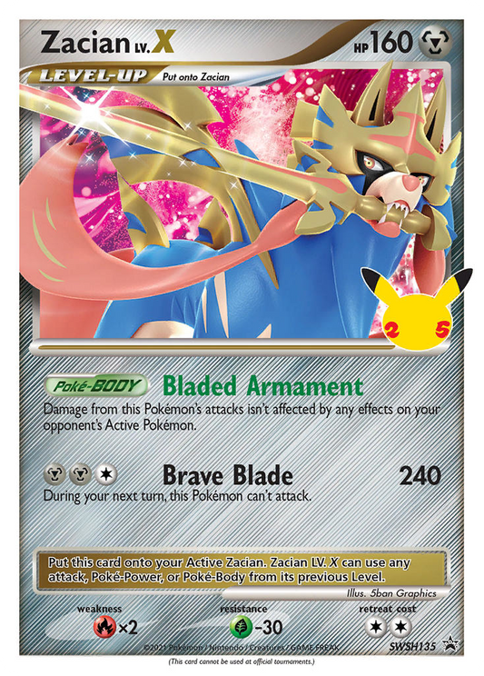 Zacian LV.X – SWSH Black Star Promos