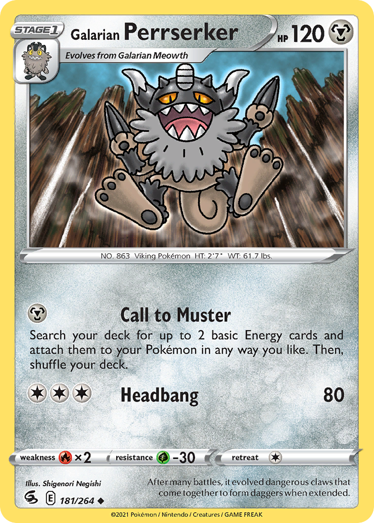 Galarian Perrserker – Fusion Strike