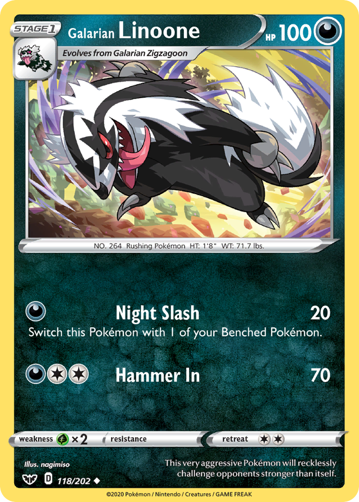 Galarian Linoone – Sword & Shield