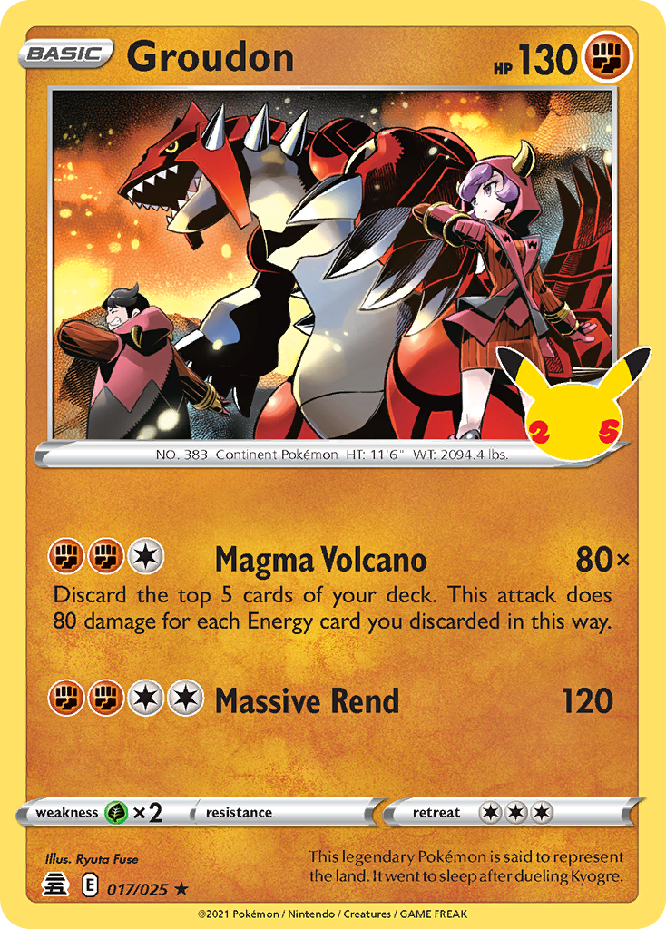 Groudon – Celebrations