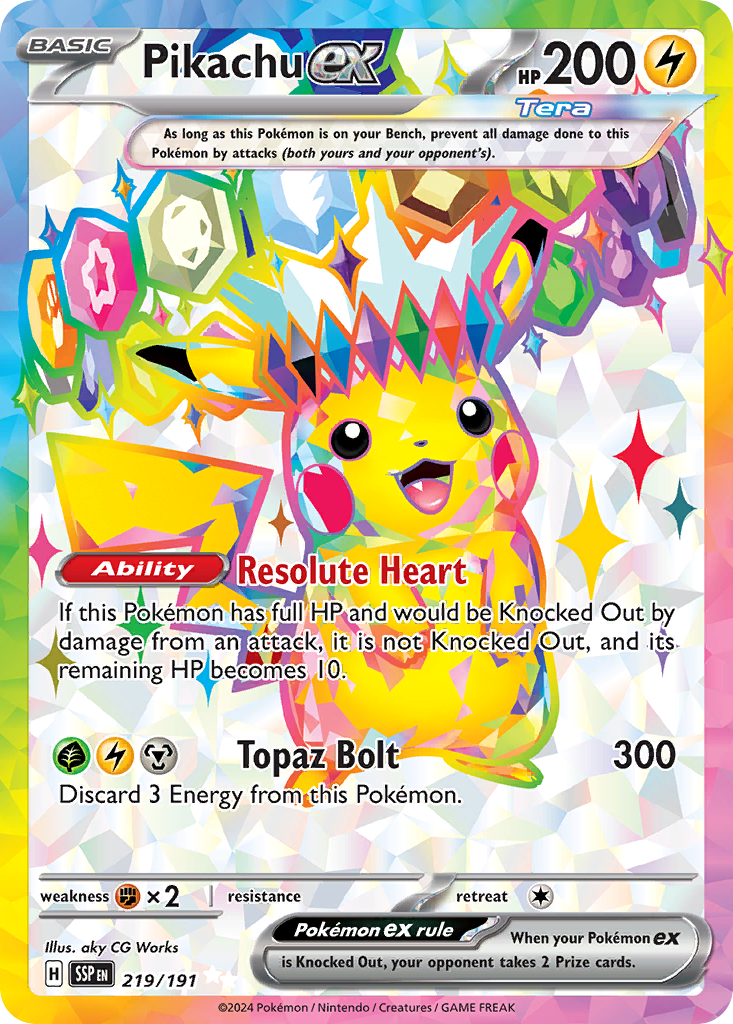 Pikachu ex – Surging Sparks