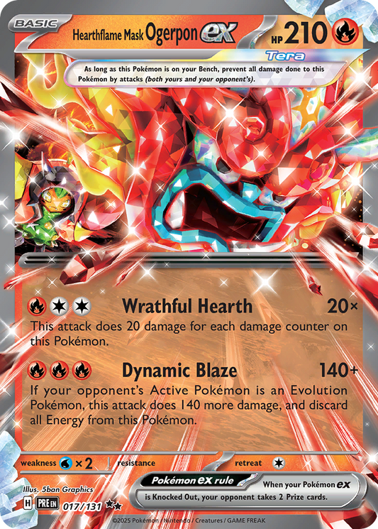 Hearthflame Mask Ogerpon ex – Prismatic Evolutions