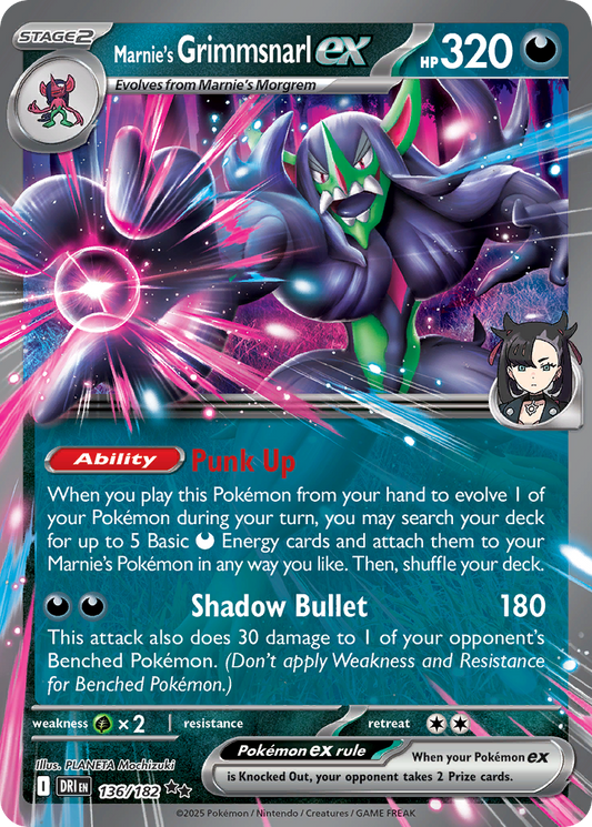 Marnie's Grimmsnarl ex – Destined Rivals