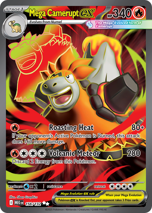 Mega Camerupt ex – Mega Evolution