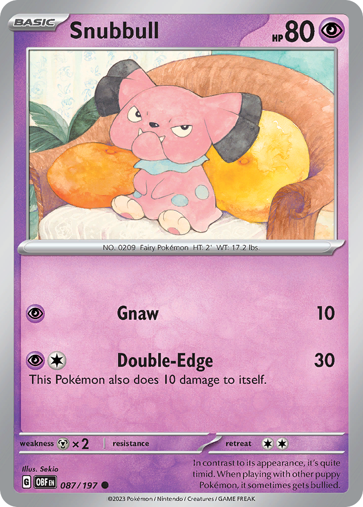 Snubbull – Obsidian Flames