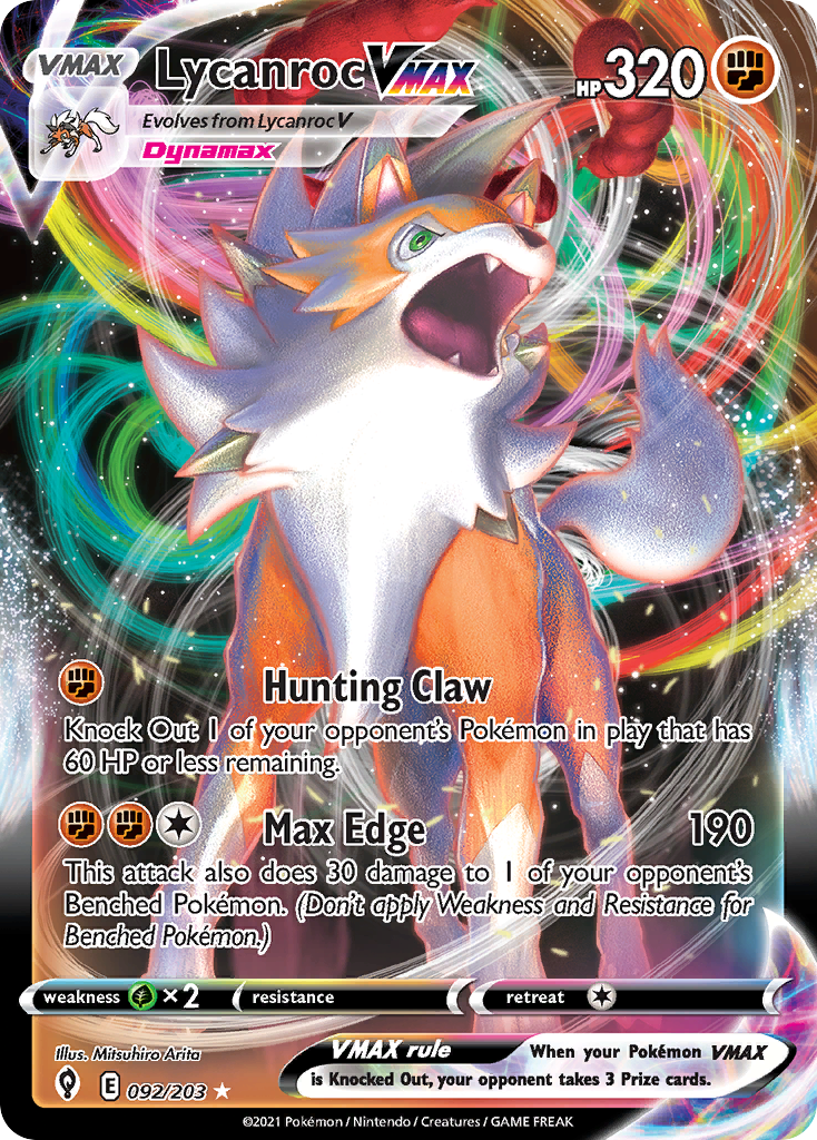 Lycanroc VMAX – Evolving Skies