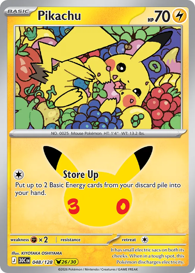 Pikachu – 30th Celebration