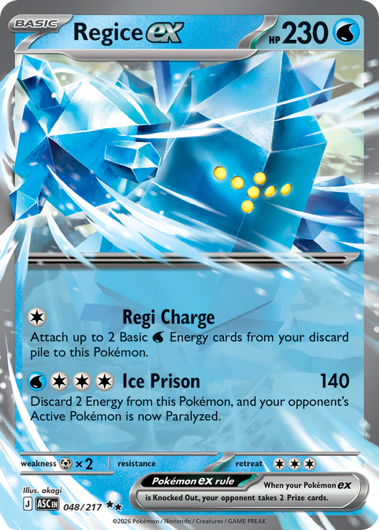 Regice ex – Ascended Heroes