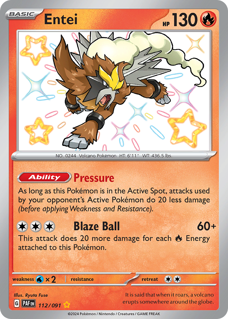 Entei – Paldean Fates