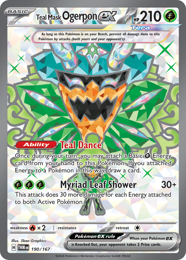 Teal Mask Ogerpon ex – Twilight Masquerade