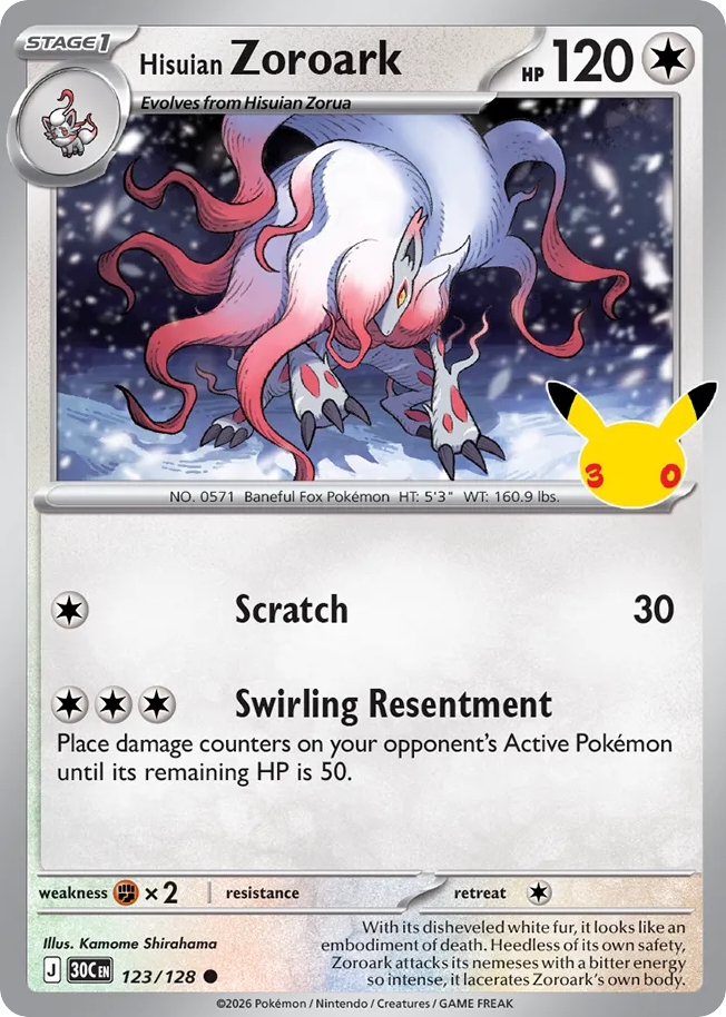 Hisuian Zoroark – 30th Celebration
