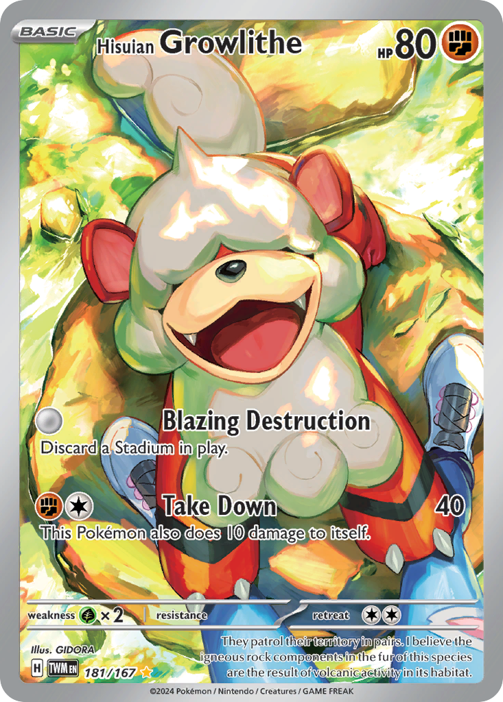 Hisuian Growlithe – Twilight Masquerade