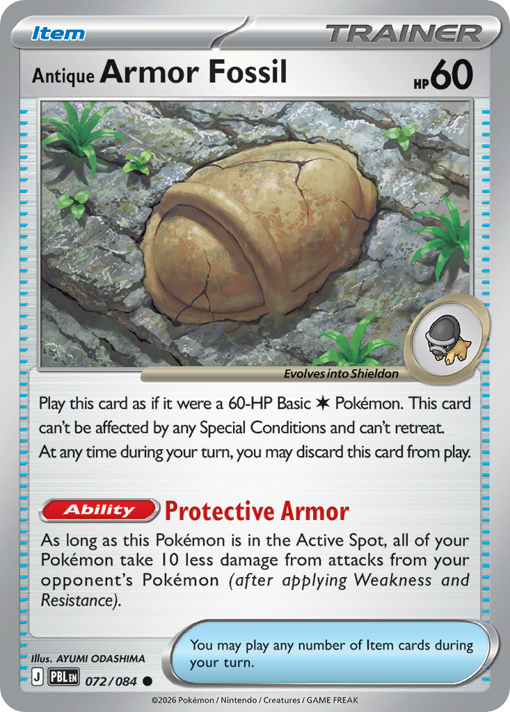 Antique Armor Fossil – Pitch Black