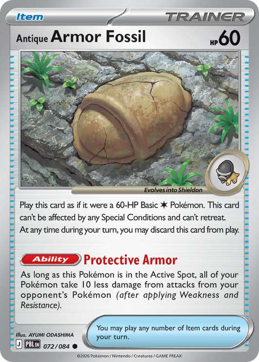 Antique Armor Fossil – Pitch Black