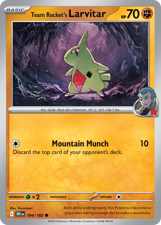 Team Rocket's Larvitar – Destined Rivals