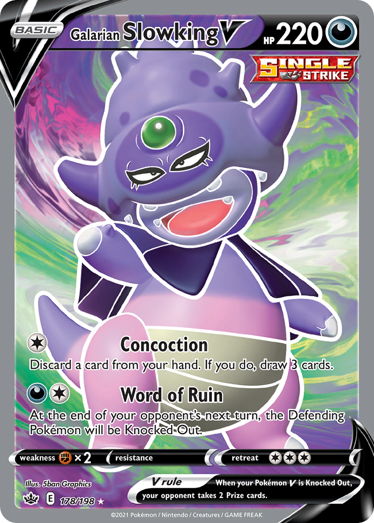 Galarian Slowking V – Chilling Reign