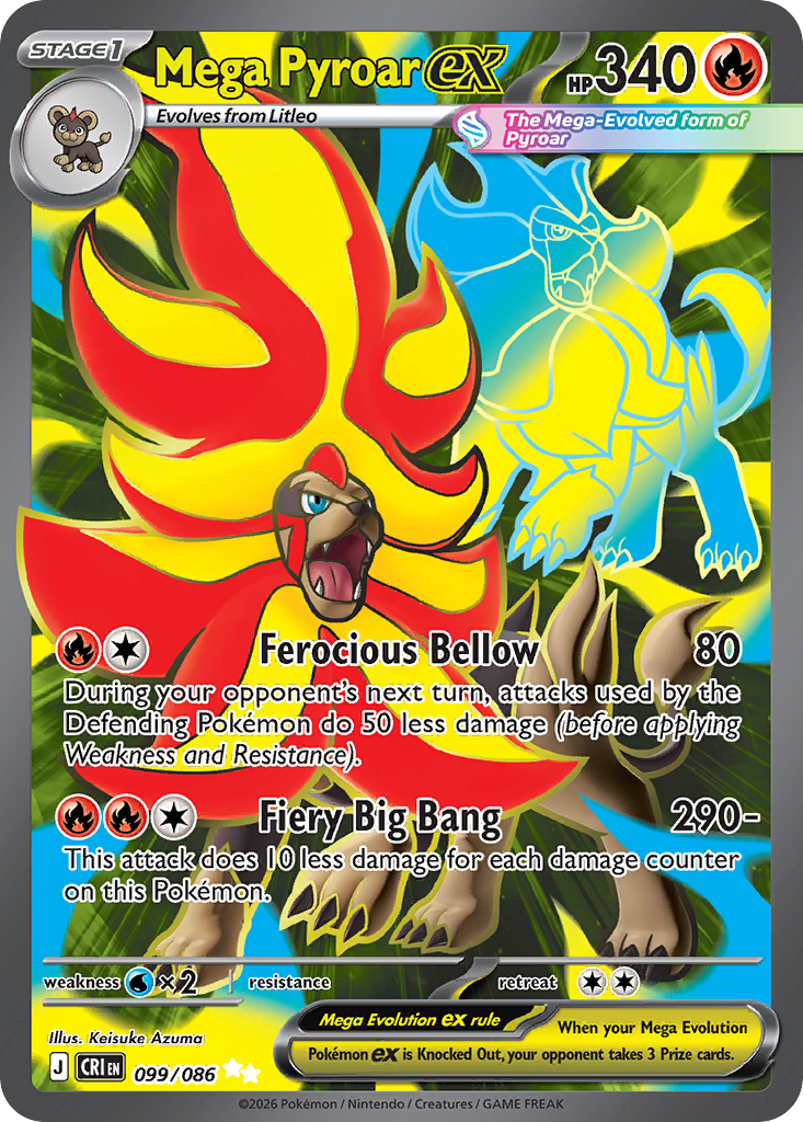 Mega Pyroar ex – Chaos Rising