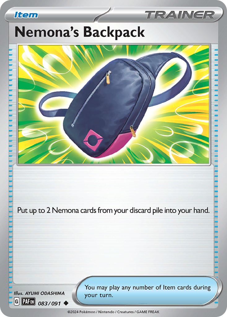 Nemona's Backpack – Paldean Fates