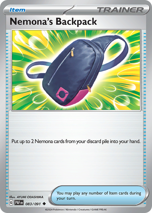 Nemona's Backpack – Paldean Fates