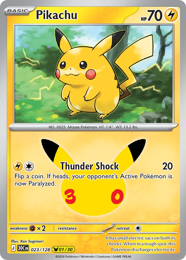 Pikachu – 30th Celebration