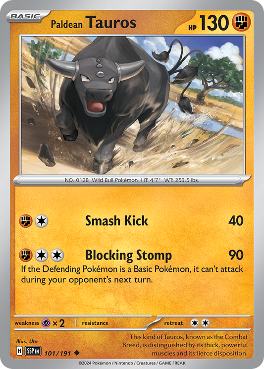 Paldean Tauros – Surging Sparks