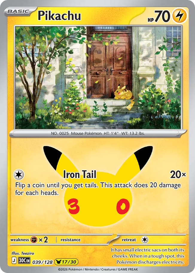 Pikachu – 30th Celebration
