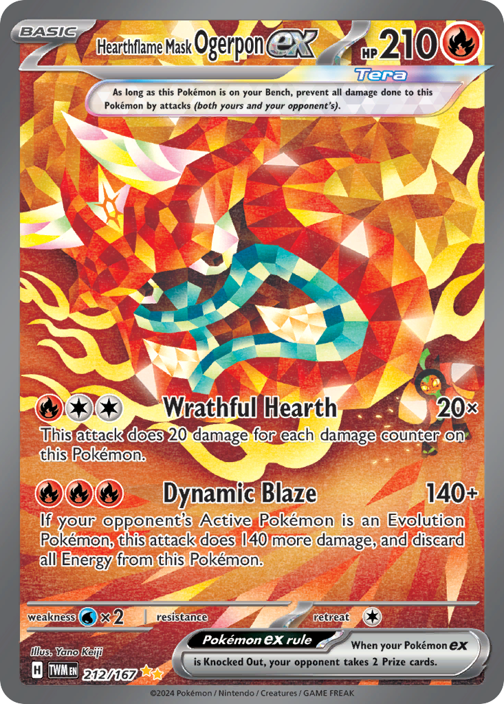 Hearthflame Mask Ogerpon ex – Twilight Masquerade