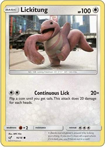 Lickitung 16/18 - Detective Pikachu - Holo FOIL - NM/M - 100% Guaranteed Authentic