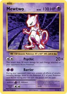 Pokemon!! Mewtwo!! 20 All Rare! Card Lot! Only Rare Cards Included