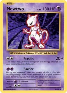 Pokemon!! Mewtwo!! 100 Card lot with Rares Guaranteed!