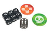 Pokemon Trainer's Toolkit Exclusive Dice & Damage Counters - Black w/Glitter - Poison Burn GX Markers