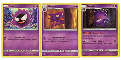 Evolution Set - Gengar Haunter Gastly - Crimson Invasion 38/111 Rare Card lot