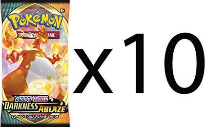 Pokemon Sword and Shield Darkness Ablaze 10 Booster Packs by DAN123YAL TOYS+