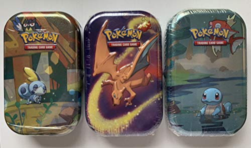 Pokemon TCG Mini Tin Collection (1 Kanto Friends, 1 Kanto Powers, and 1 Galar Pals tin)