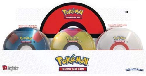 6 TIN CASE - Pokemon Spring 2021 TCG Poke Ball Tins - 18 Booster Packs