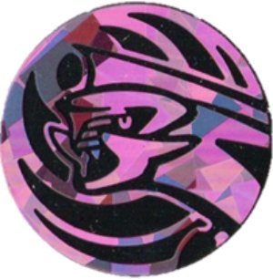 Palkia Coin from The Pokemon Trading Card Game (Large Size) - Pink Cracked Ice Holofoil