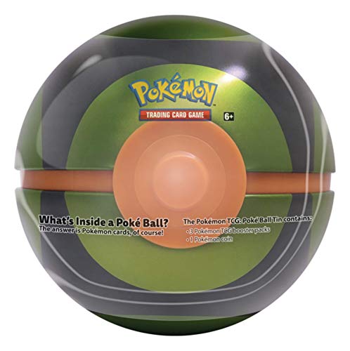 Pokémon 2020 Summer Poke Ball Tin Dusk Ball | 3 Booster Packs | Each XY Series Pack Contains 10 Cards | Genuine Cards, Multicolor
