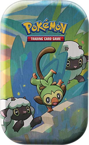 Pokemon Galar Pals Mini Tin 5 Pack- All 5 Characters! 10 Booster Packs | Includes Grookey, Ponyta, Sobble, Yampi and Scorebunny Tins, Multicolor