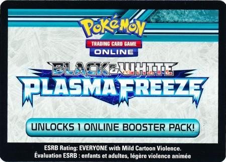 Pokemon - Plasma Freeze Unused Booster Pack Code TCGO Code Cards