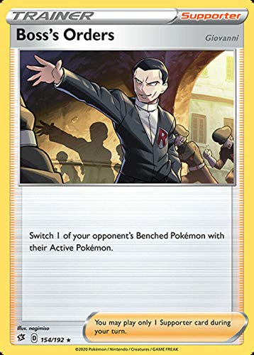 Pokemon Rebel Clash Boss's Orders Giovanni Non-Holo Rare (from Trainer Toolkit) Regular Rare Card Single Sold and Shipped by Dan123yal Toys+