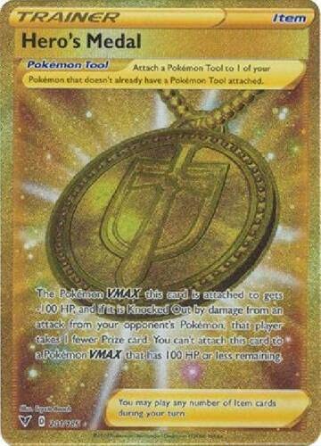 Hero's Medal - 201/185 - Secret Rare - Vivid Voltage - NM/M