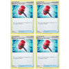Pokemon Card - Crushing Hammer - Sword and Shield Base - x4 Card Lot Playset - 159/202 Uncommon