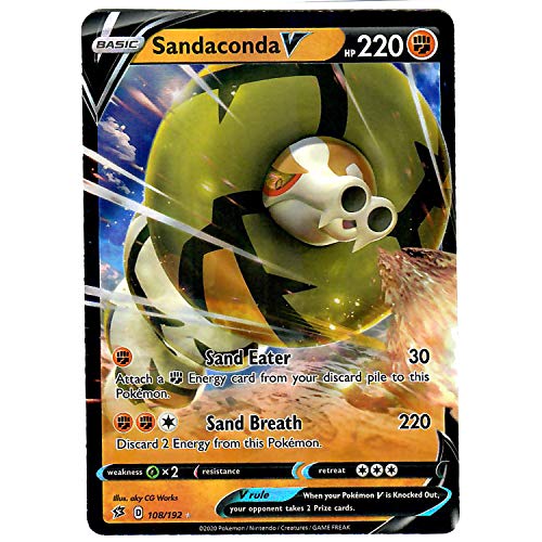 Sandaconda V 108/192 - Ultra Rare - Pokemon Sword and Shield Rebel Clash