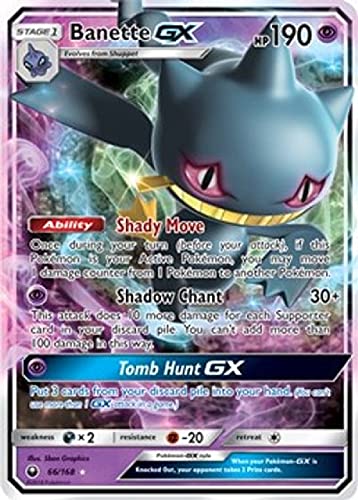 Banette GX - 66/168 - Ultra Rare - Sun & Moon Celestial Storm - Comes Protected In Penny Sleeve & Ultra Pro Top Loader