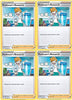 Pokemon Trainer Card Set - Professor's Research Juniper 060/072 - Sword & Shield - Shining Fates - x4 Rare Supporter Card Lot
