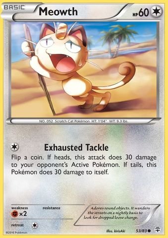 Pokemon - Meowth (53/83) - Generations